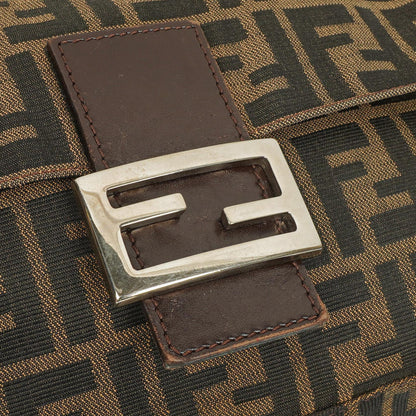 Fendi Zucca Mamma Baguette Schultertasche in Tobacco