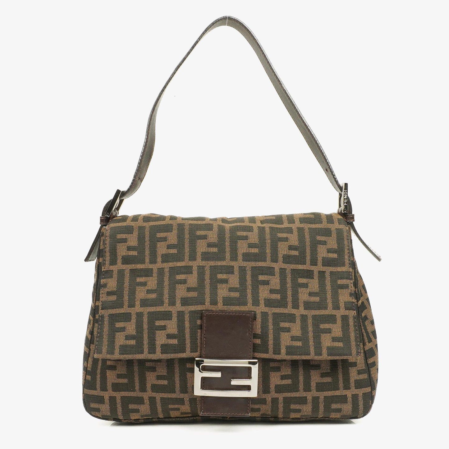 Fendi Zucca Mamma Baguette Tobacco Schultertasche