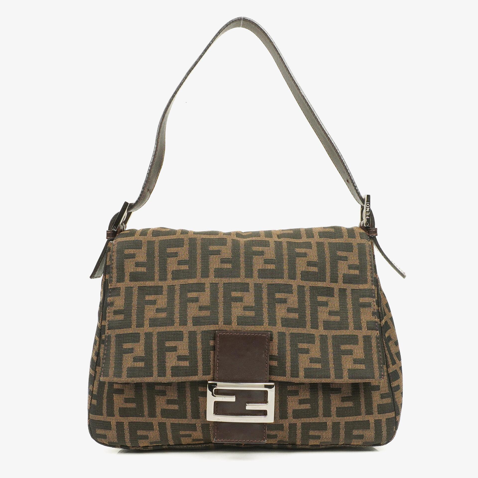 Fendi Zucca Mamma Baguette Tobacco Schultertasche
