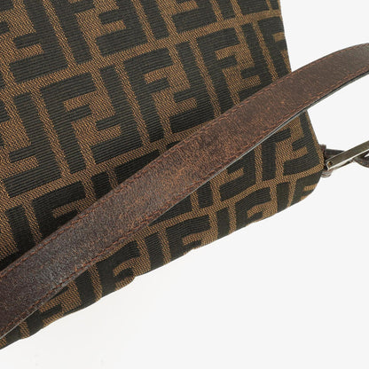 Fendi Zucca Mamma Baguette Tobacco Schultertasche