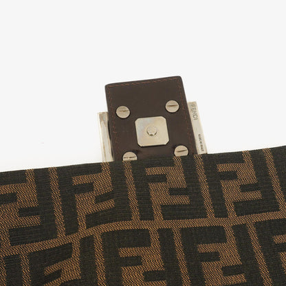 Fendi Zucca Mamma Baguette Tobacco Schultertasche