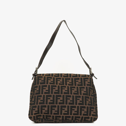Fendi Zucca Mamma Baguette Schultertasche in Tobacco
