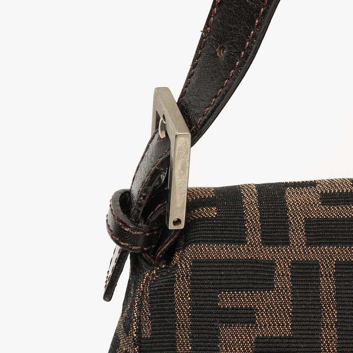 Fendi Zucca Mamma Baguette Schultertasche in Tobacco
