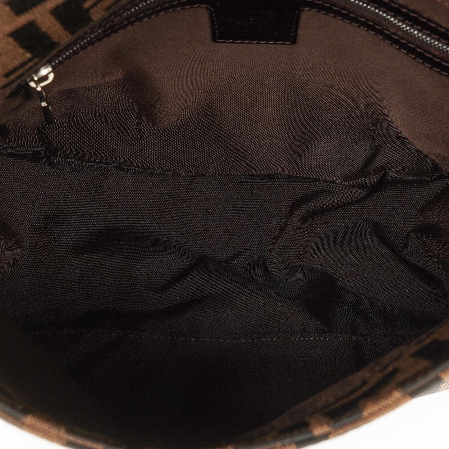 Fendi Zucca Mamma Baguette Schultertasche in Tobacco