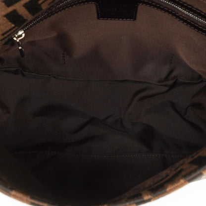 Fendi Zucca Mamma Baguette Schultertasche in Tobacco