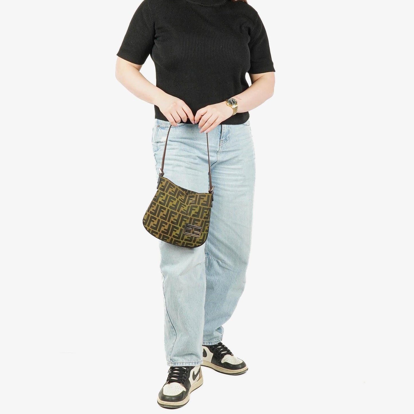 Fendi Zucca Schultertasche