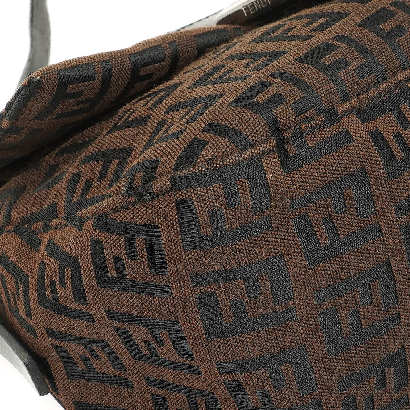 Fendi Zucchino Mini Mamma Baguette Schultertasche