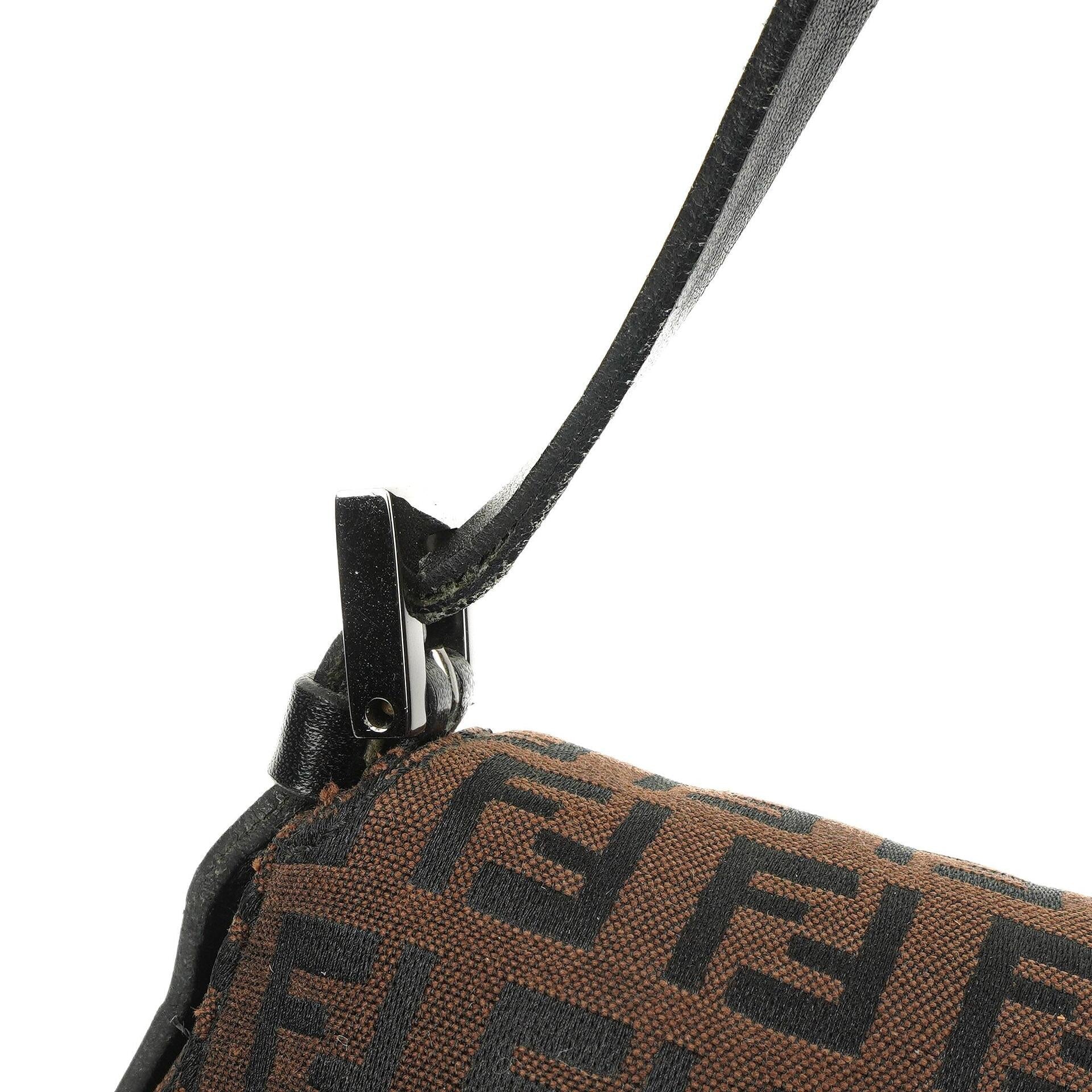 Fendi Zucchino Mini Mamma Baguette Schultertasche