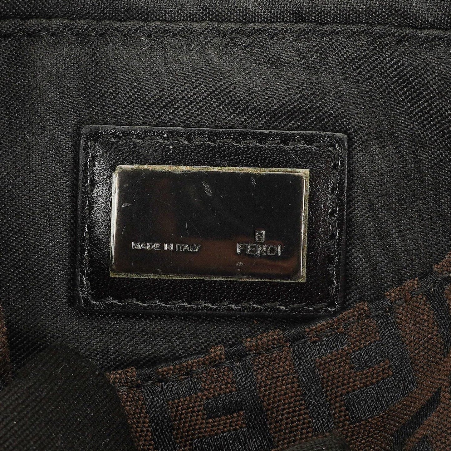 Fendi Zucchino Mini Mamma Baguette Schultertasche