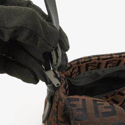 Fendi Zucchino Mini Mamma Baguette Schultertasche