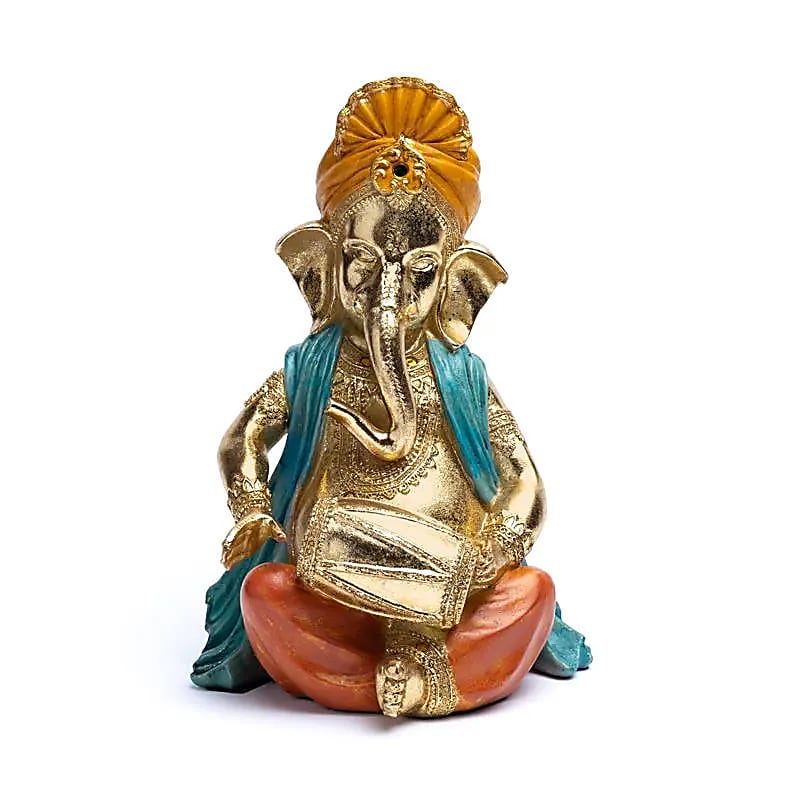 Ganesh Statue mit Trommel - 26x16x13 cm - Laminimas e.K