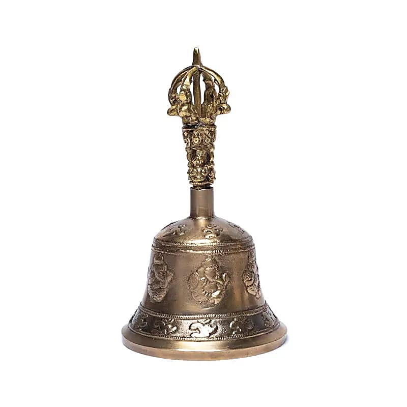 Glocke mit Ganesh und OM M  8 x 15,7cm - Laminimas e.K