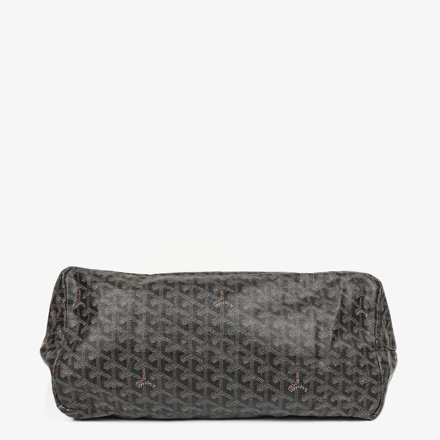 Goyard Saint Louis Schwarze Chevron Print Beschichtete Canvas Tote-Tasche