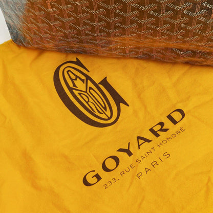 Goyard Saint Louis PM Tote aus schwarzem beschichtetem Canvas mit Chevron-Print