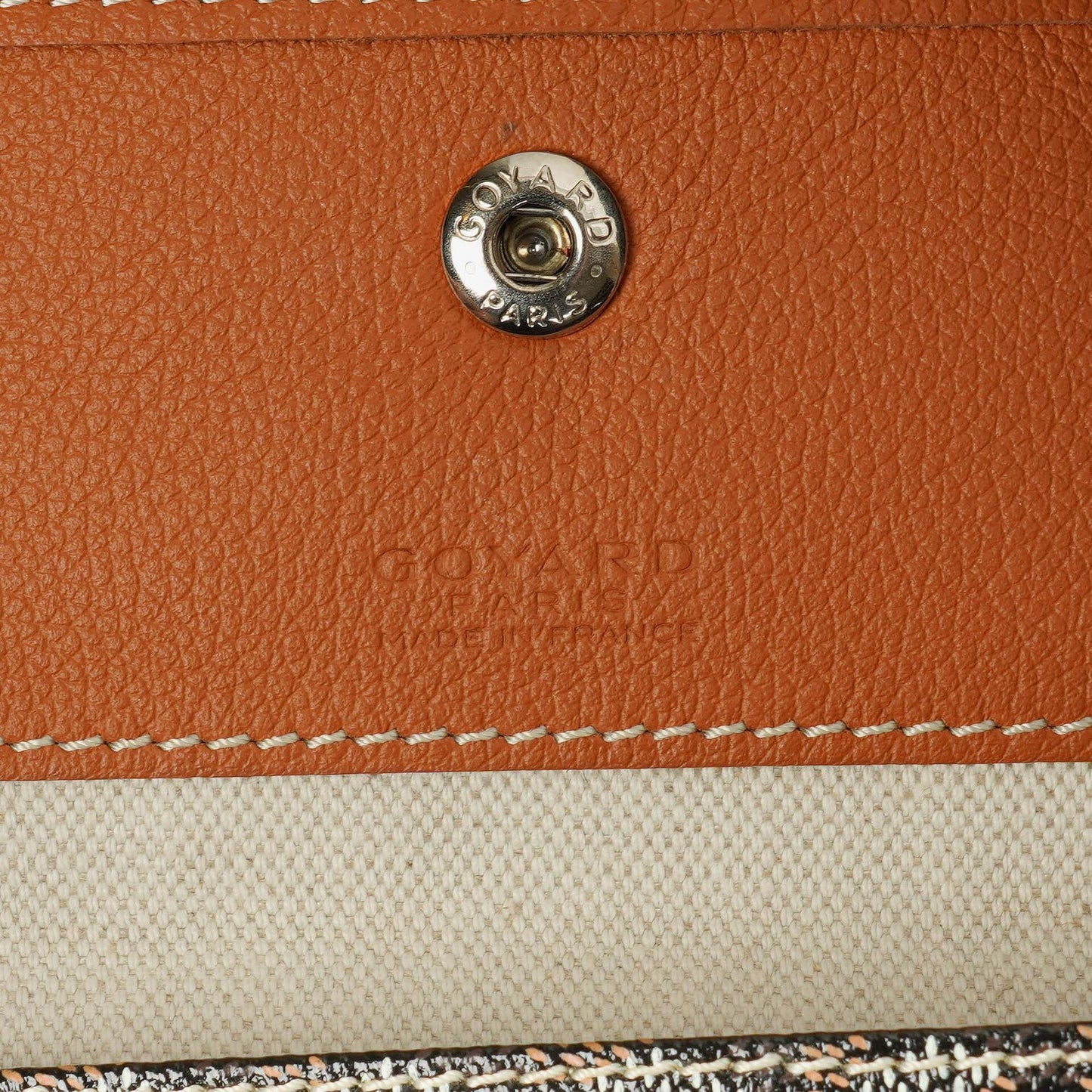 Goyard Saint Louis PM Tote aus schwarzem beschichtetem Canvas mit Chevron-Print