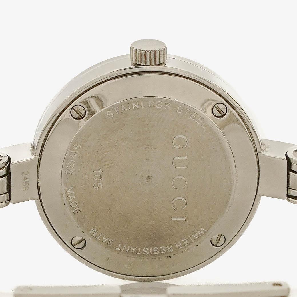 Gucci 105 Damenuhr aus Edelstahl