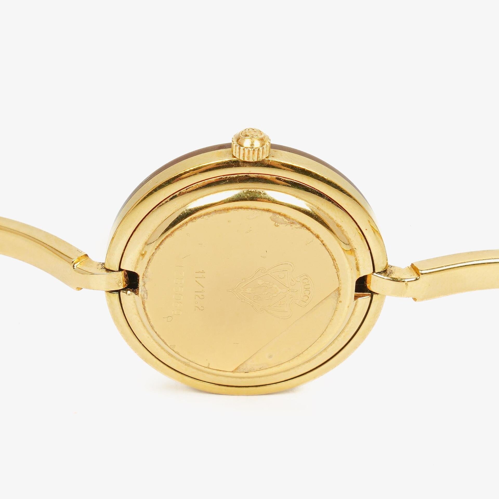 Gucci 11/12.2 Damen-Quarzuhr mit wechselbarer Lünette