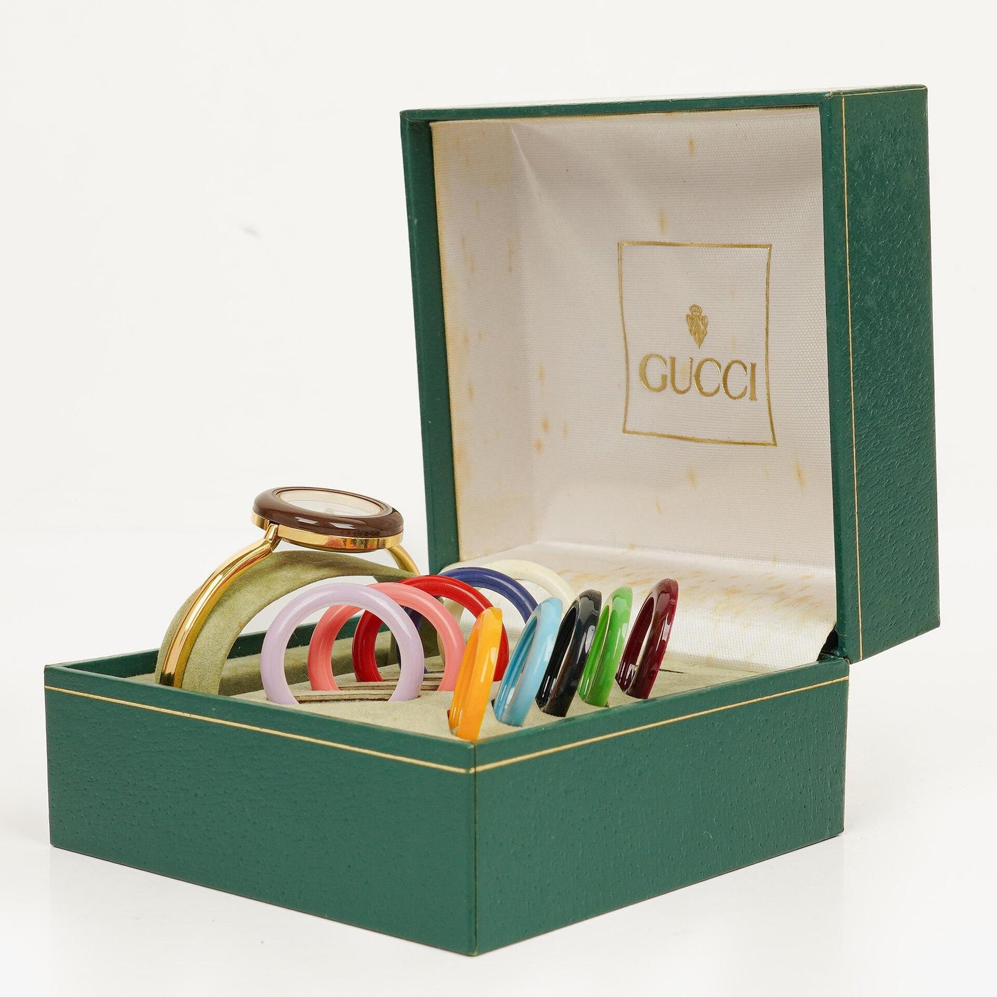 Gucci 11/12.2 Damen-Quarzuhr mit wechselbarer Lünette