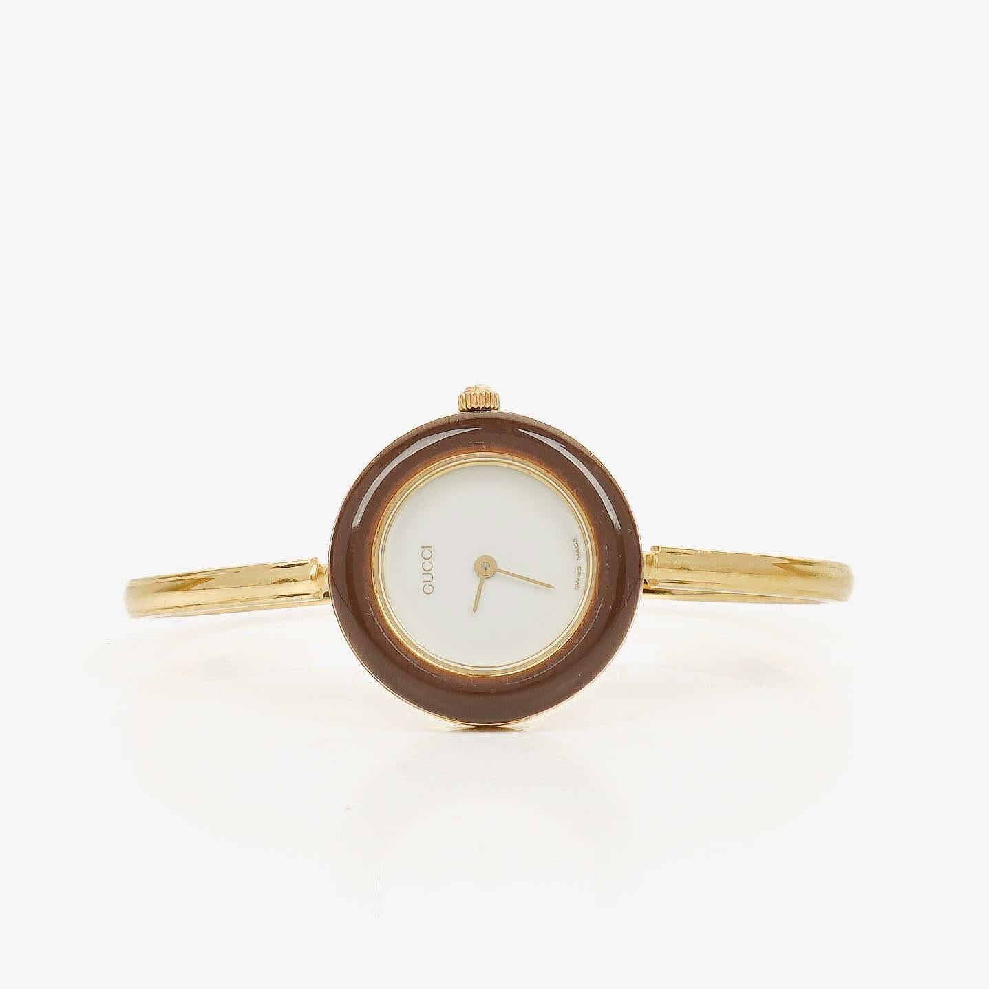 Gucci 11/12.2 Damen-Quarzuhr mit wechselbarer Lünette