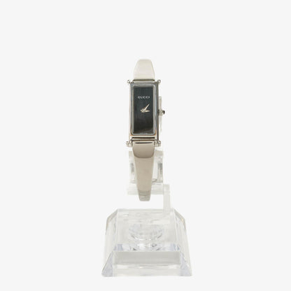 Gucci 1500L rechteckige Uhr aus Edelstahl