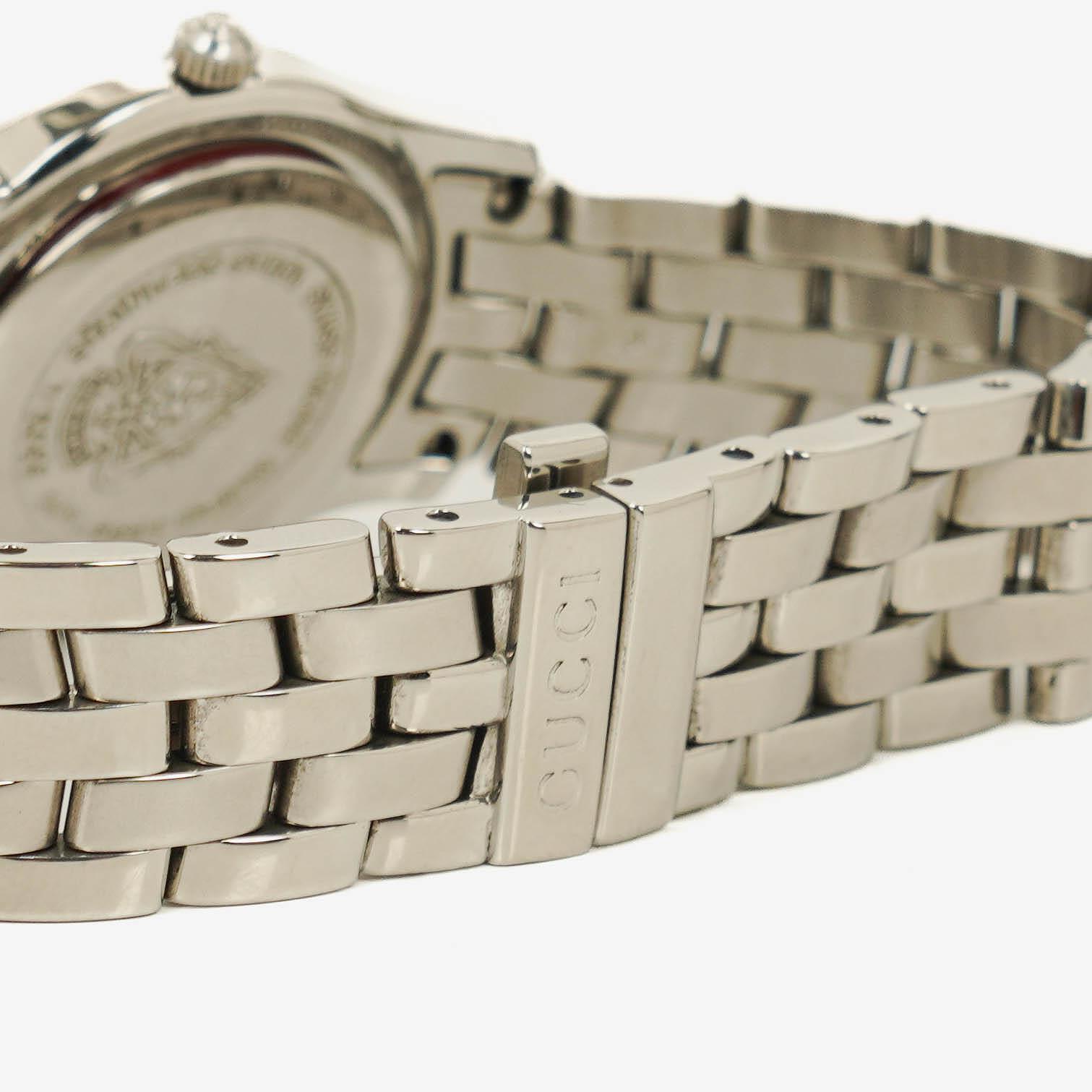 Gucci 5500L Damenuhr aus Edelstahl