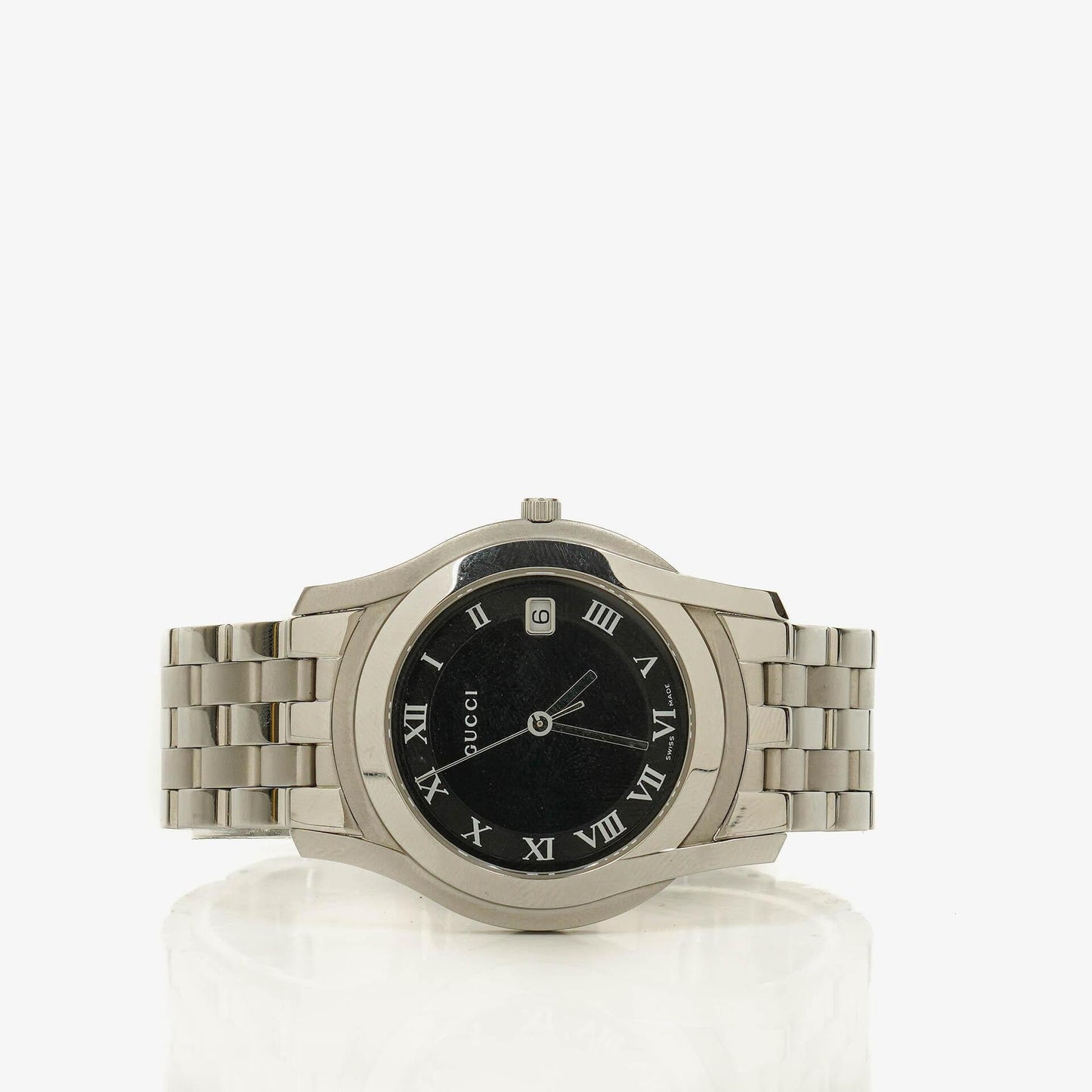 Gucci 5500M Armbanduhr aus Edelstahl