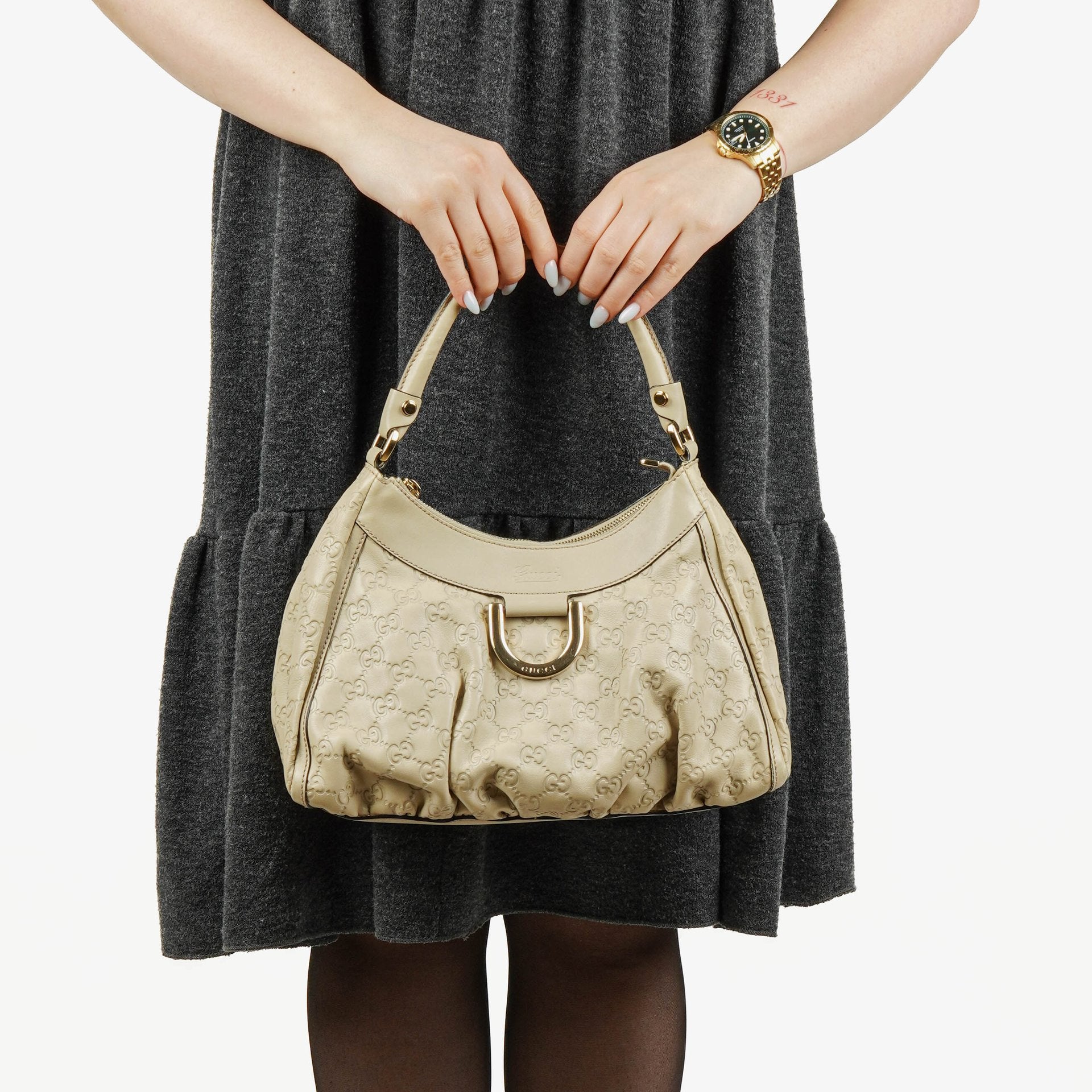 Gucci Guccissima Abbey D-Ring Tasche