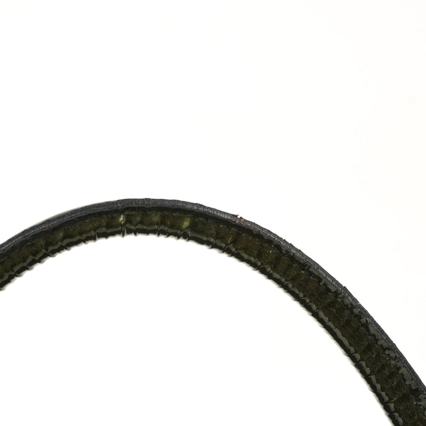 Gucci Abbey D-Ring Olivgrünes Lackleder Hobo Bag
