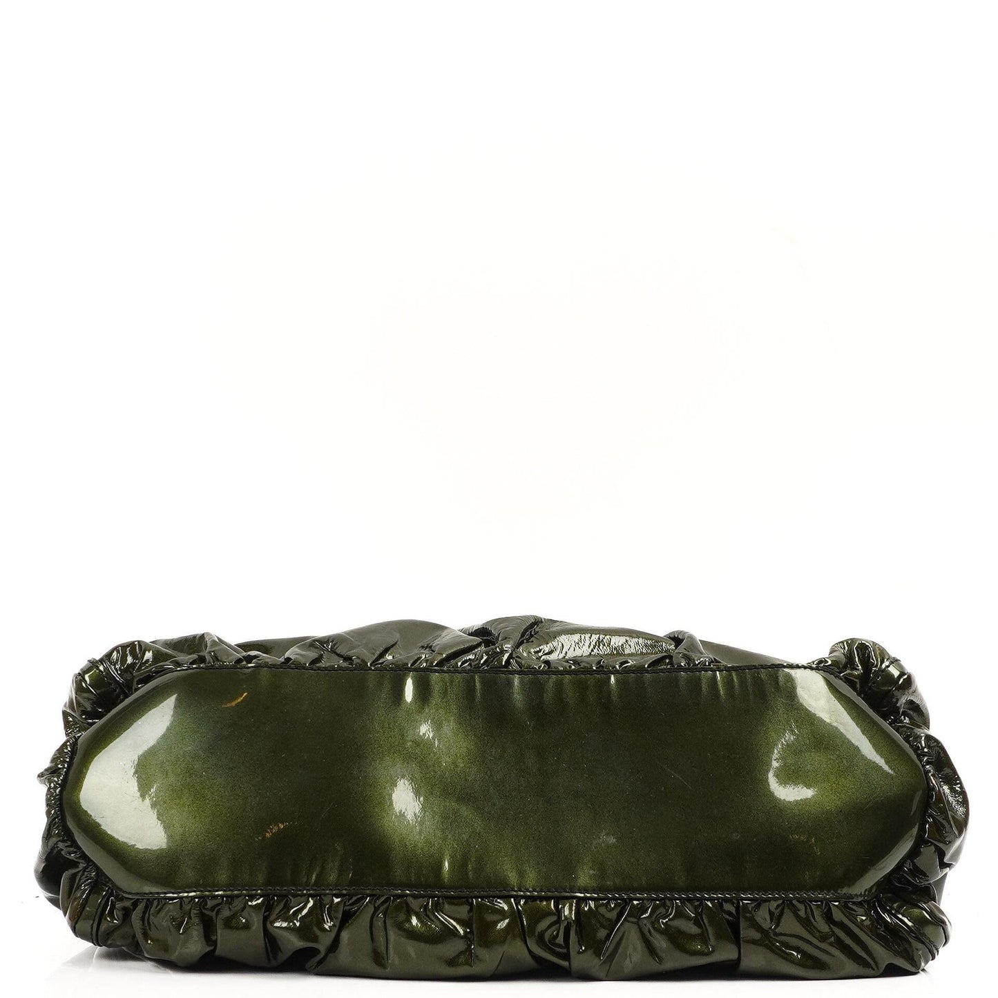 Gucci Abbey D-Ring Olivgrünes Lackleder Hobo Bag