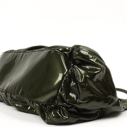 Gucci Abbey D-Ring Olivgrünes Lackleder Hobo Bag