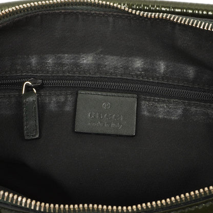 Gucci Abbey D-Ring Olivgrünes Lackleder Hobo Bag