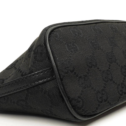 Gucci Baguette Pochette Boot Schwarz GG Monogram Tasche