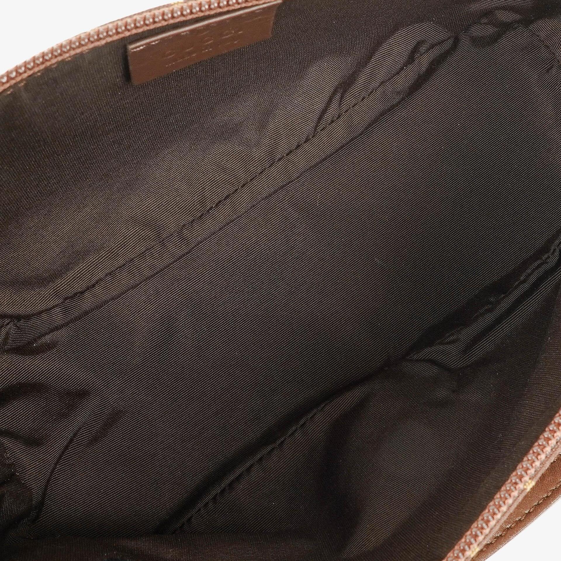 Gucci Baguette Pochette Boat Tasche mit braunem GG-Monogramm