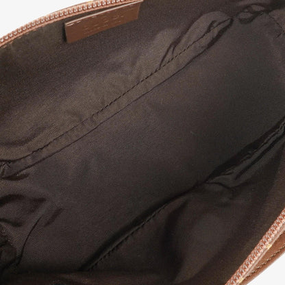 Gucci Baguette Pochette Boat Tasche mit braunem GG-Monogramm