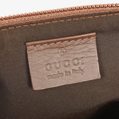 Gucci Baguette Pochette Boat Tasche mit braunem GG-Monogramm