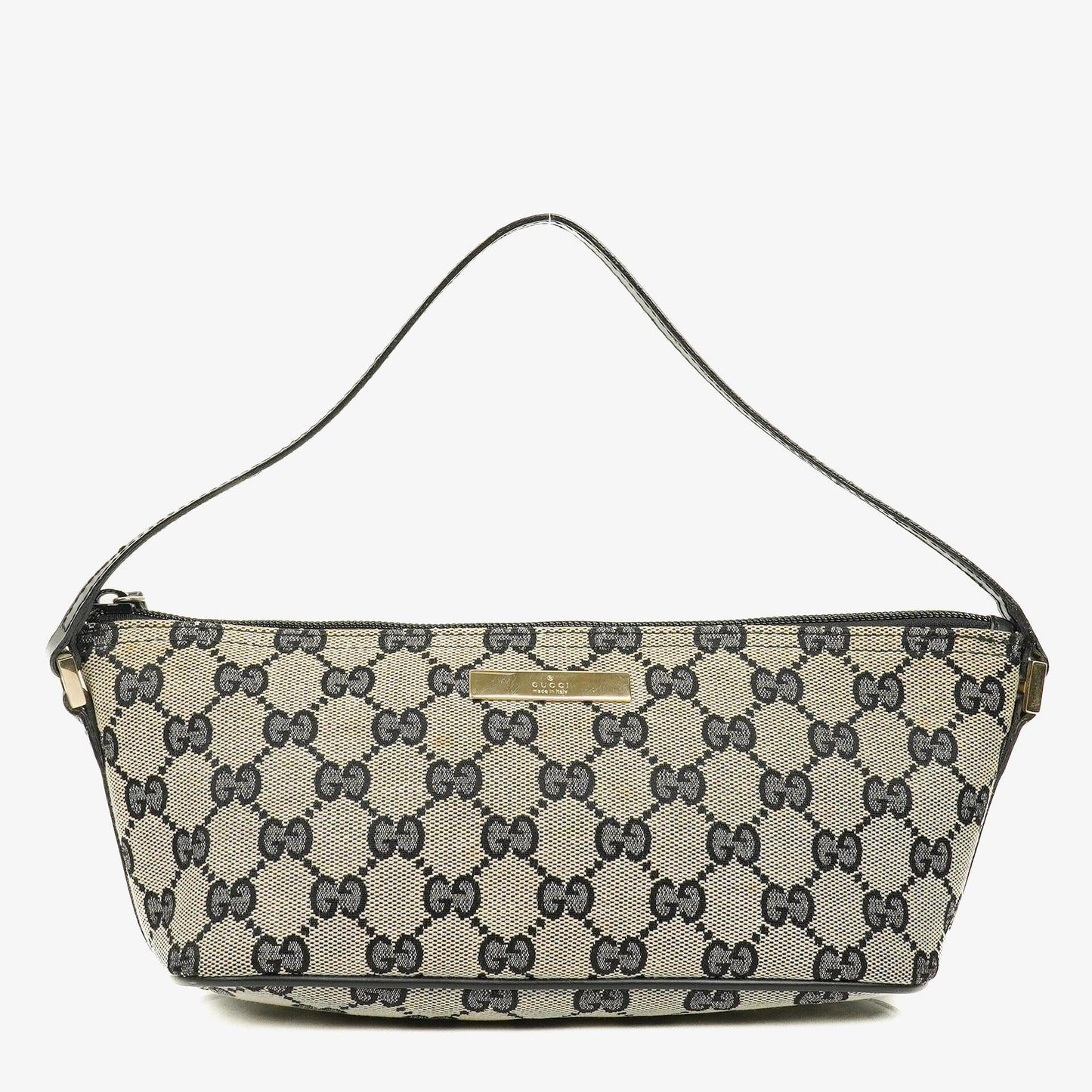 Gucci Baguette Pochette Boat Tasche in Grau mit GG Monogram