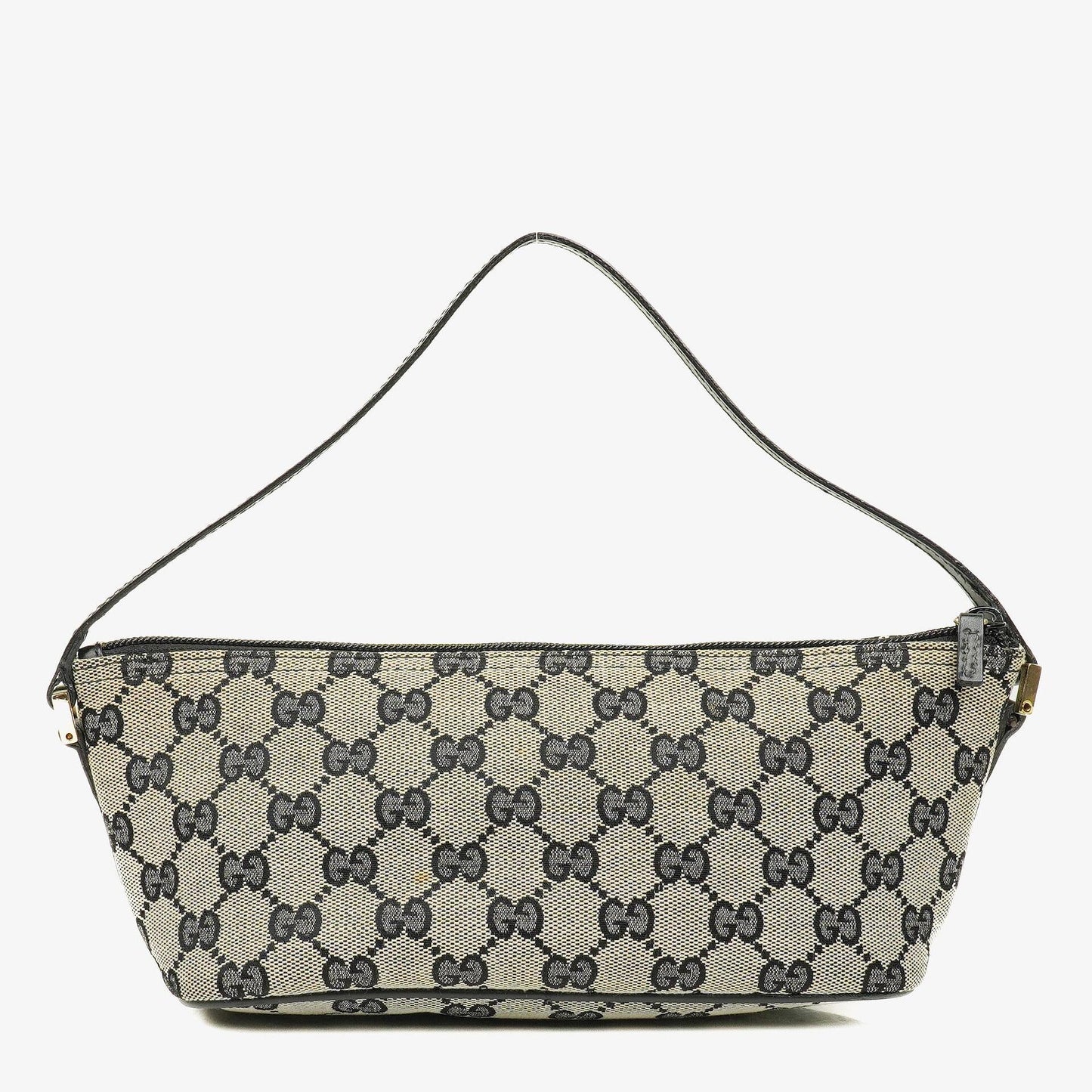 Gucci Baguette Pochette Boat Tasche in Grau mit GG Monogram