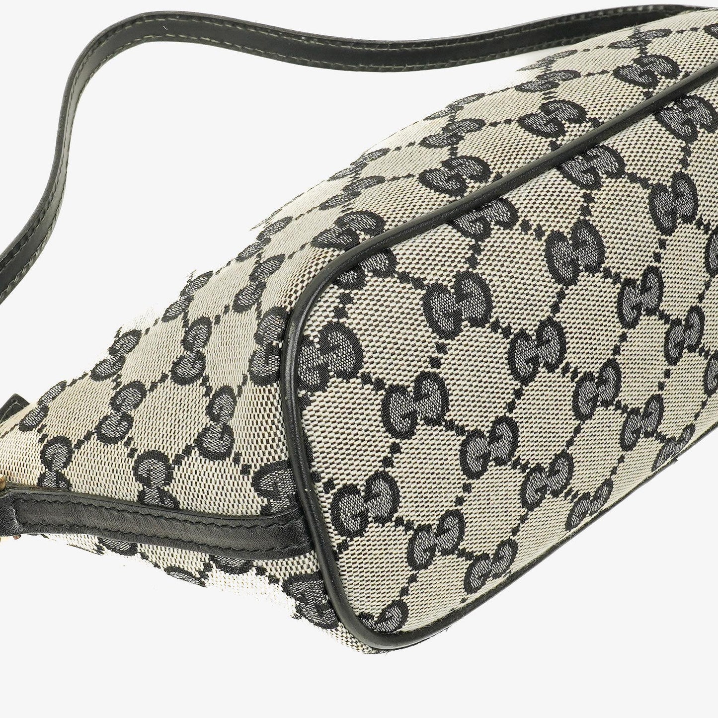 Gucci Baguette Pochette Boat Tasche in Grau mit GG Monogram