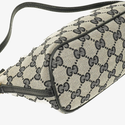Gucci Baguette Pochette Boat Tasche in Grau mit GG Monogram