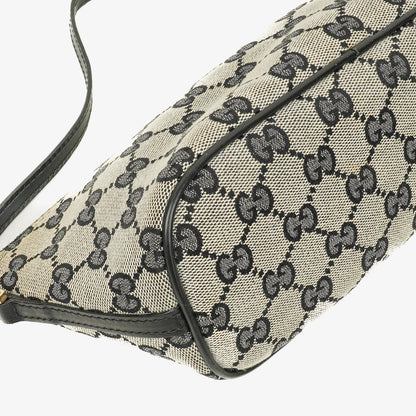 Gucci Baguette Pochette Boat Tasche in Grau mit GG Monogram