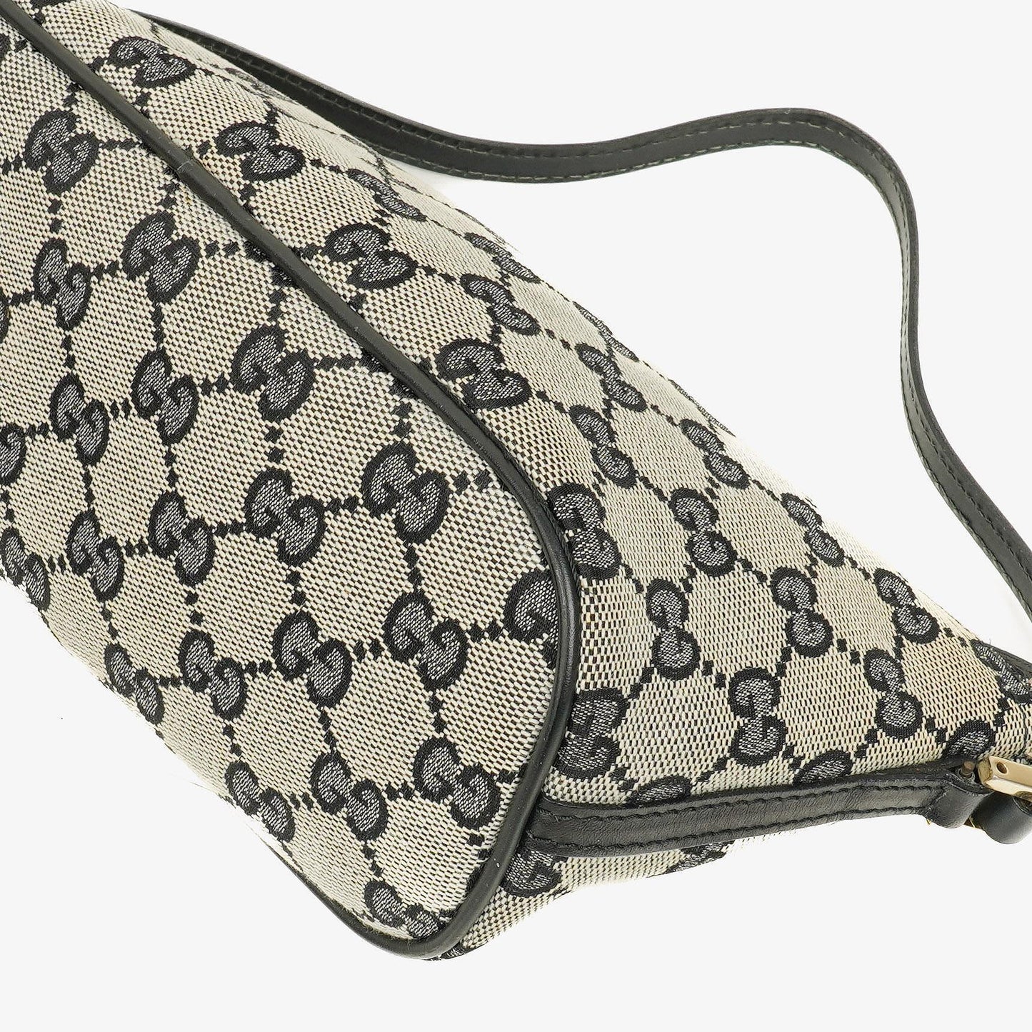 Gucci Baguette Pochette Boat Tasche in Grau mit GG Monogram