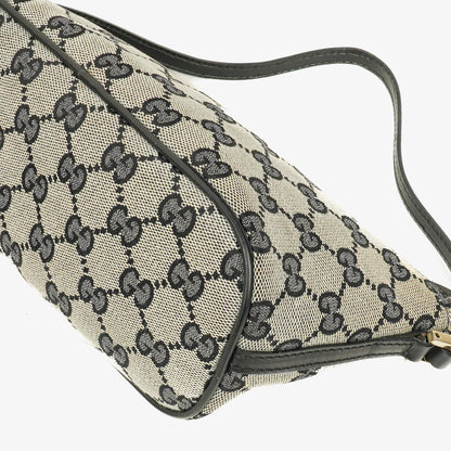 Gucci Baguette Pochette Boat Tasche in Grau mit GG Monogram