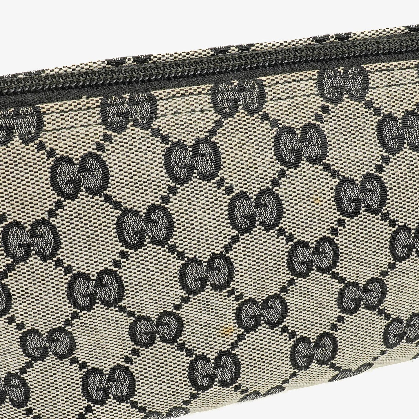 Gucci Baguette Pochette Boat Tasche in Grau mit GG Monogram