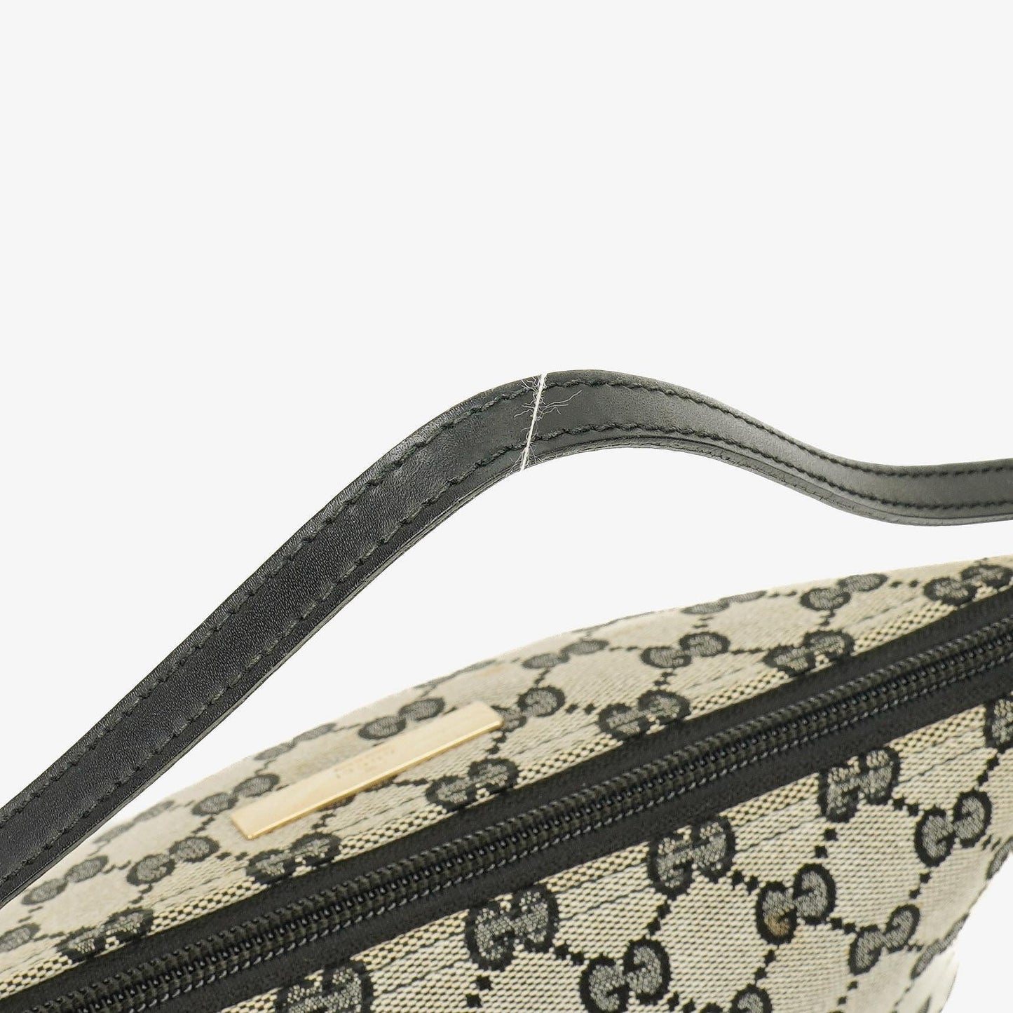Gucci Baguette Pochette Boat Tasche in Grau mit GG Monogram