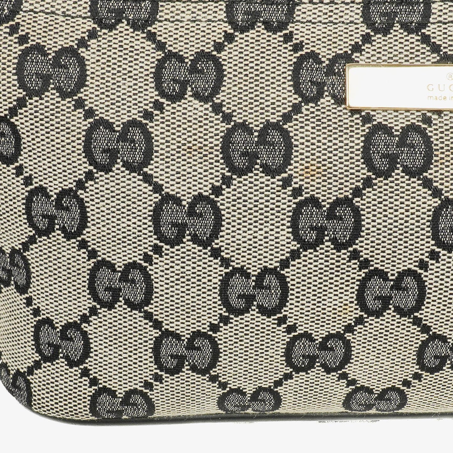Gucci Baguette Pochette Boat Tasche in Grau mit GG Monogram