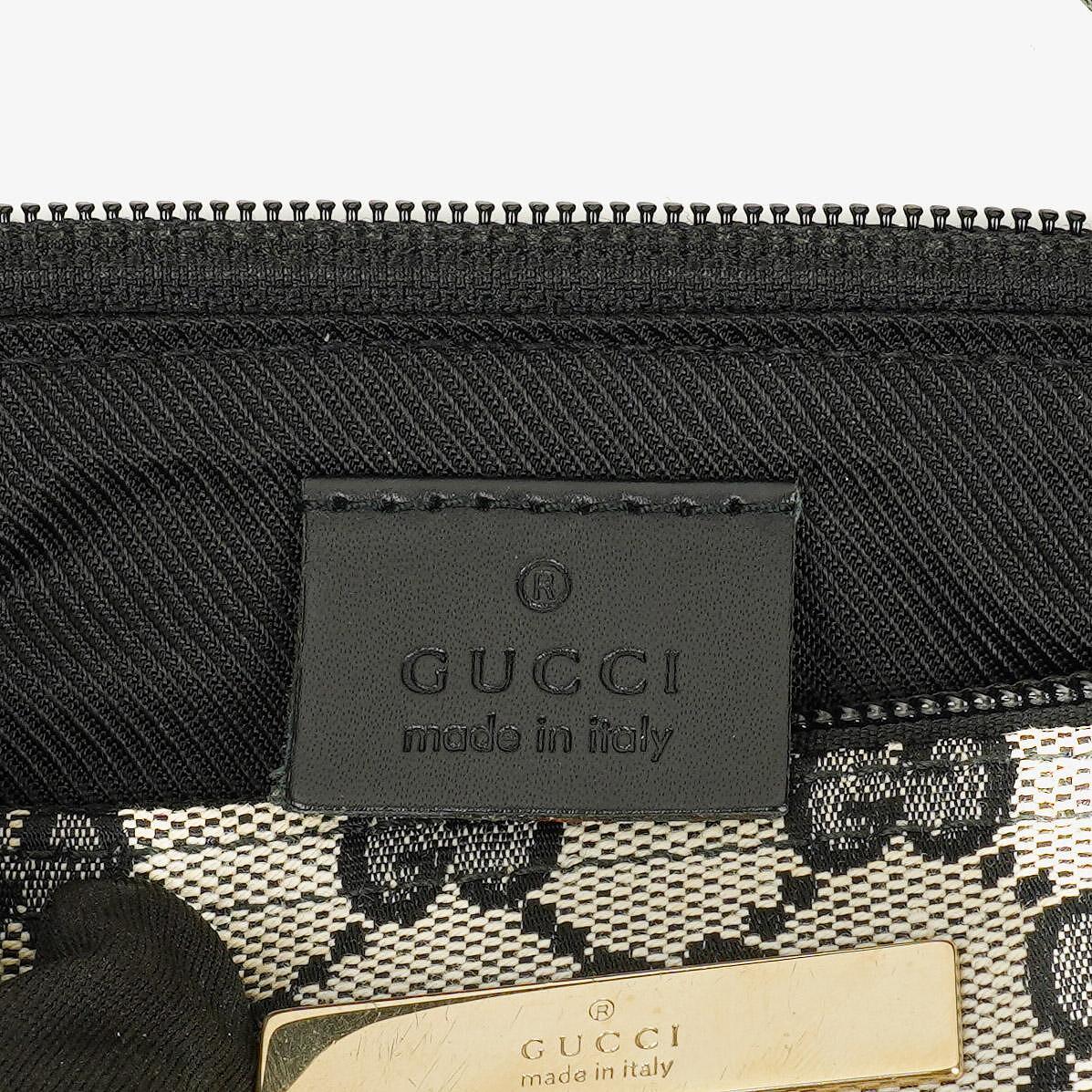 Gucci Baguette Pochette Boat Tasche in Grau mit GG Monogram