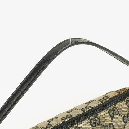 Gucci Baguette Pochette Boat Tasche in Grau/Schwarz mit GG Monogramm