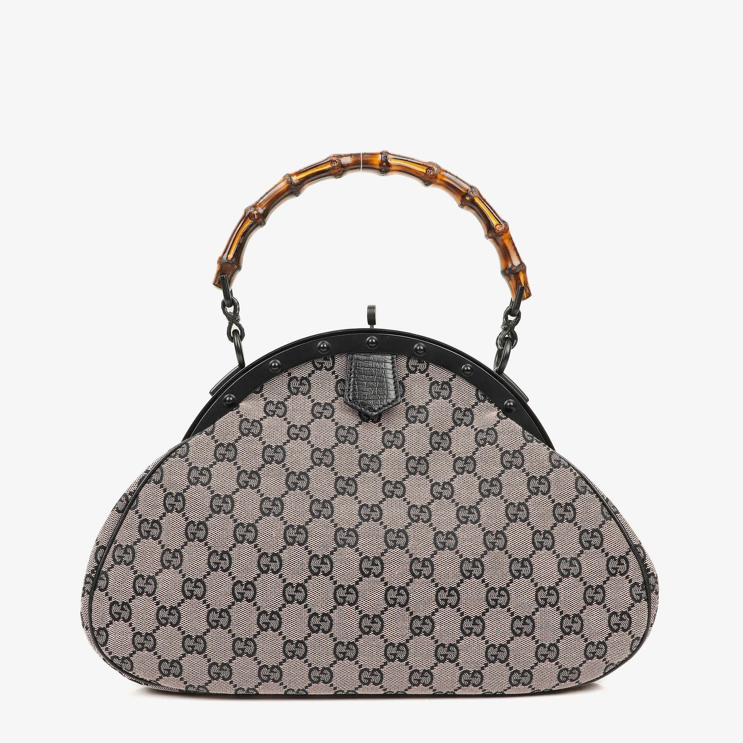 Gucci Bamboo Top Handle Frame Tasche aus GG Canvas