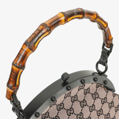 Gucci Bamboo Top Handle Frame Tasche aus GG Canvas