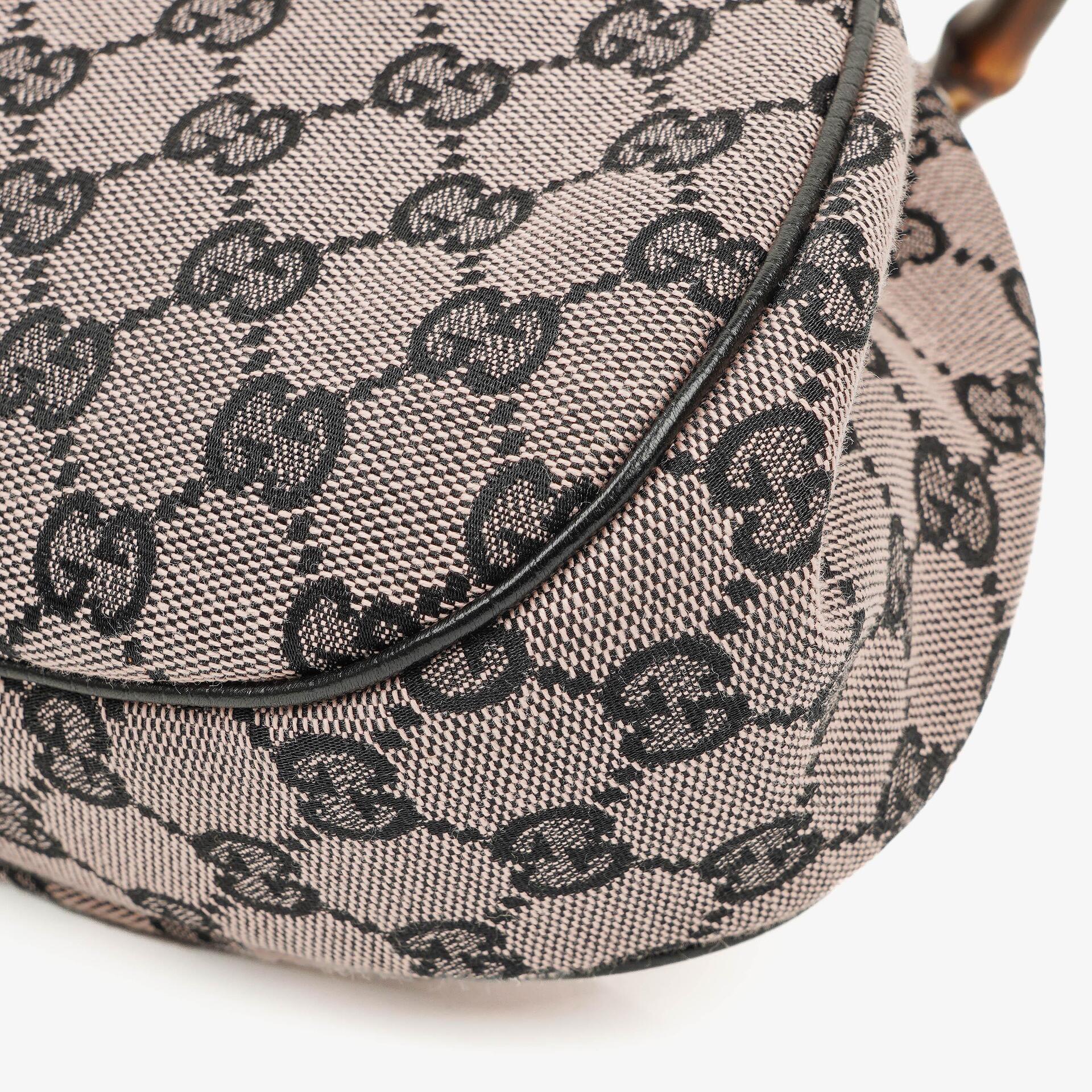 Gucci Bamboo Top Handle Frame Tasche aus GG Canvas